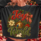 Joy to the World nativity scene Christian Christmas PNG design - image 2
