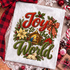 Joy to the World nativity scene Christian Christmas PNG design - image 4