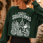 Merry Squatchmas Bigfoot and Santa campfire Christmas PNG design - image 3