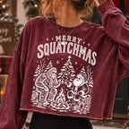 Merry Squatchmas Bigfoot and Santa campfire Christmas PNG design - image 5