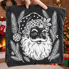 vintage leopard Santa retro Christmas shirt PNG design for sublimation and DTF