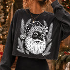vintage leopard Santa retro Christmas shirt PNG design - image 7