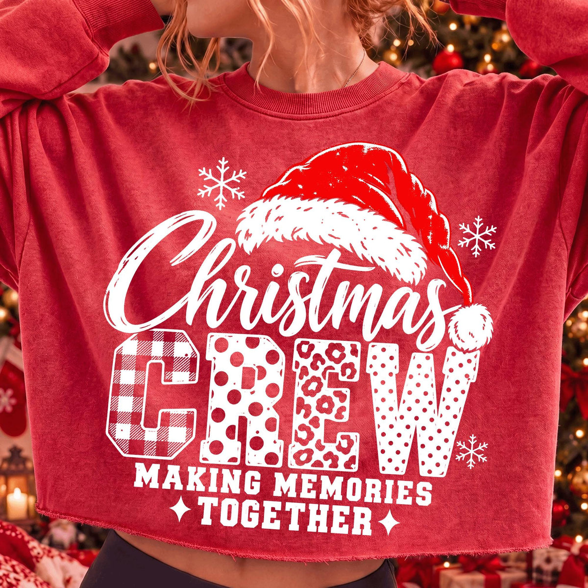 Christmas Crew Making Memories Together Santa hat PNG design - image 3