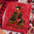 Merry Catmas black cat Christmas PNG design - image 7