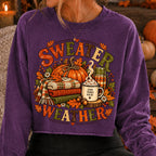 Sweater Weather pumpkin fall autumn PNG design - image 7