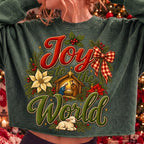Joy to the World nativity scene Christian Christmas PNG design - image 6
