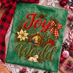 Joy to the World nativity scene Christian Christmas PNG design - image 8